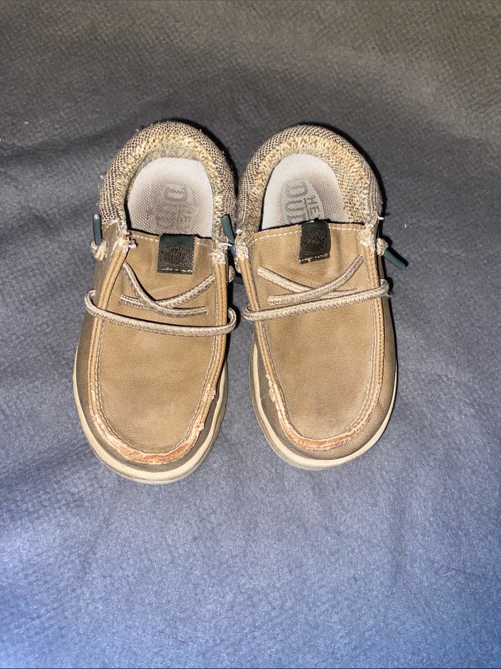 Hey Dude Kids Brown Slip-On Moccasins